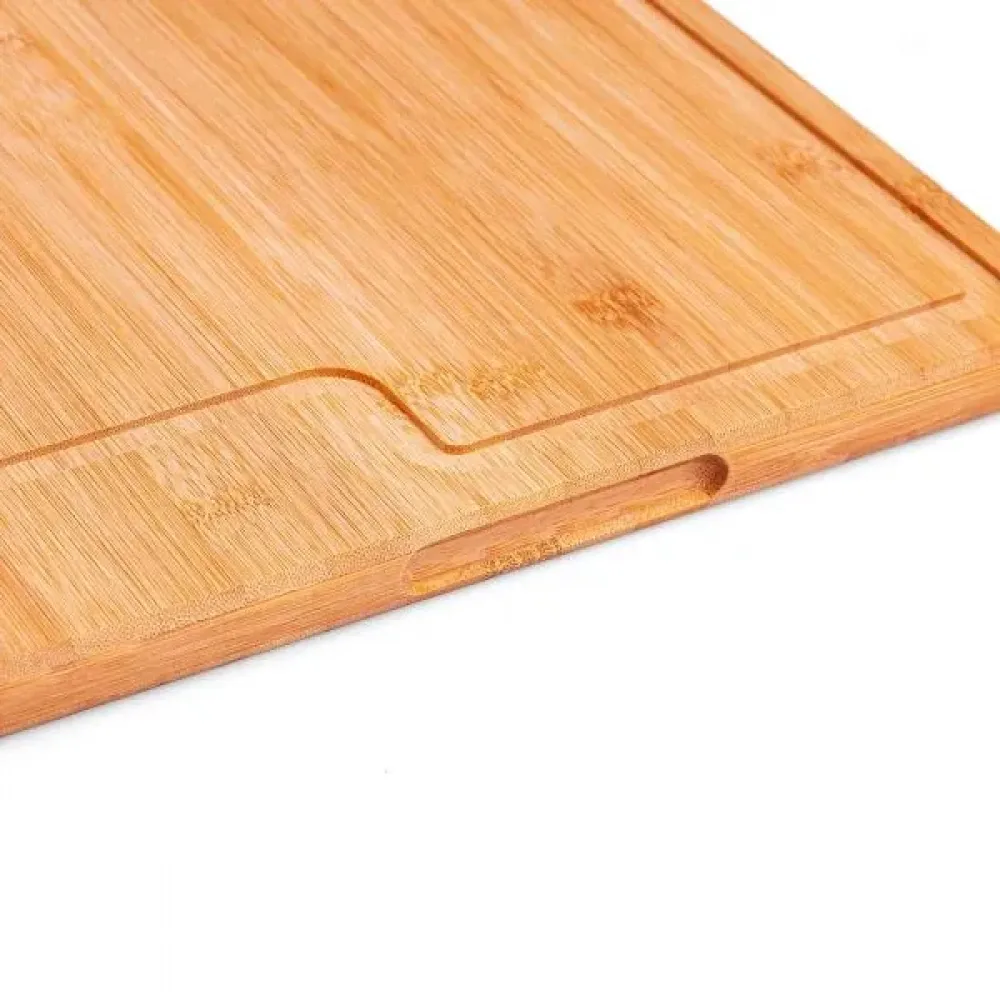 TÁBUA PARA CHURRASCO EM BAMBU PREMIUM - 40X30X2CM