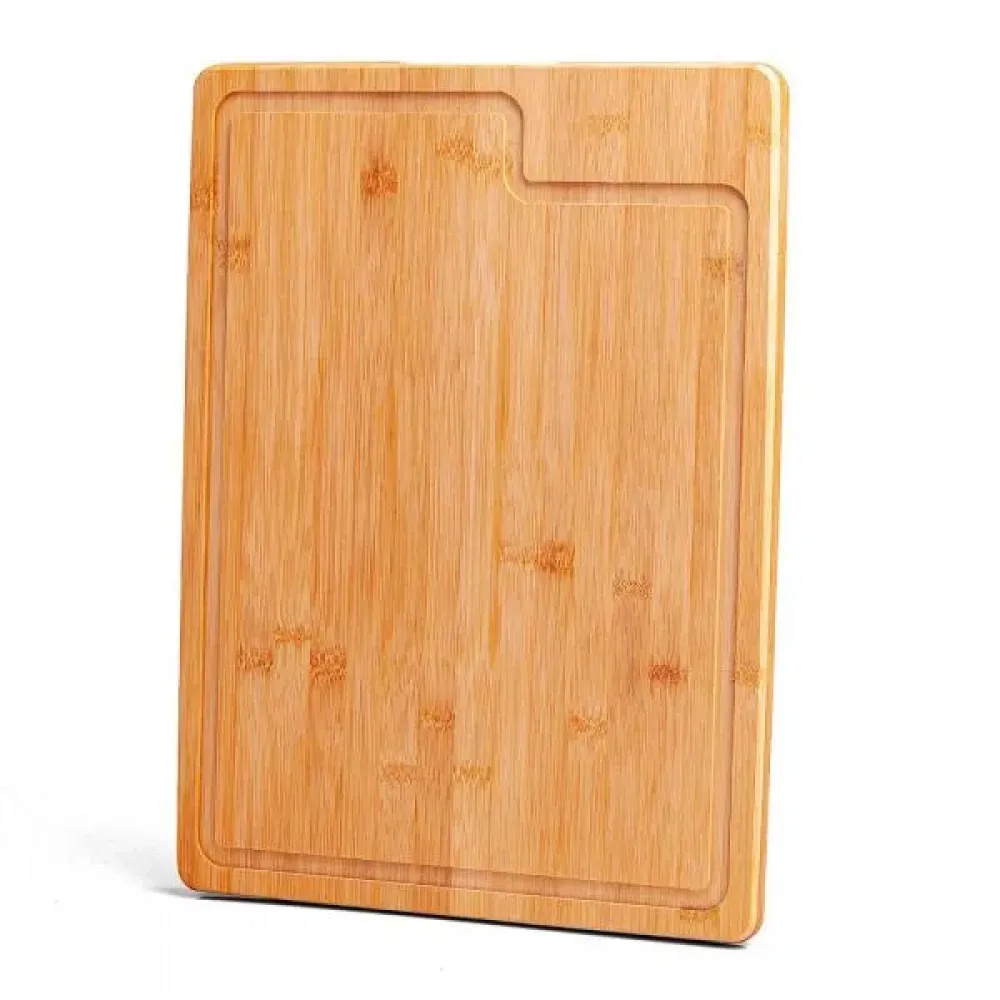 TÁBUA PARA CHURRASCO EM BAMBU PREMIUM - 40X30X2CM