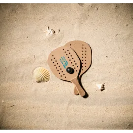 Miniatura de imagem do produto TAPIA. Raquetes de praia em MDF com bola inclusa