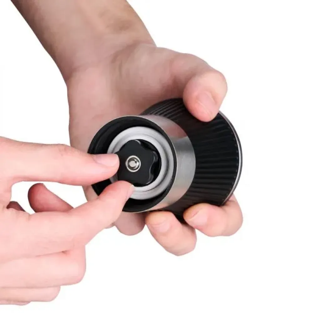 MOEDOR PARA CAFÉ EM VIDRO / INOX