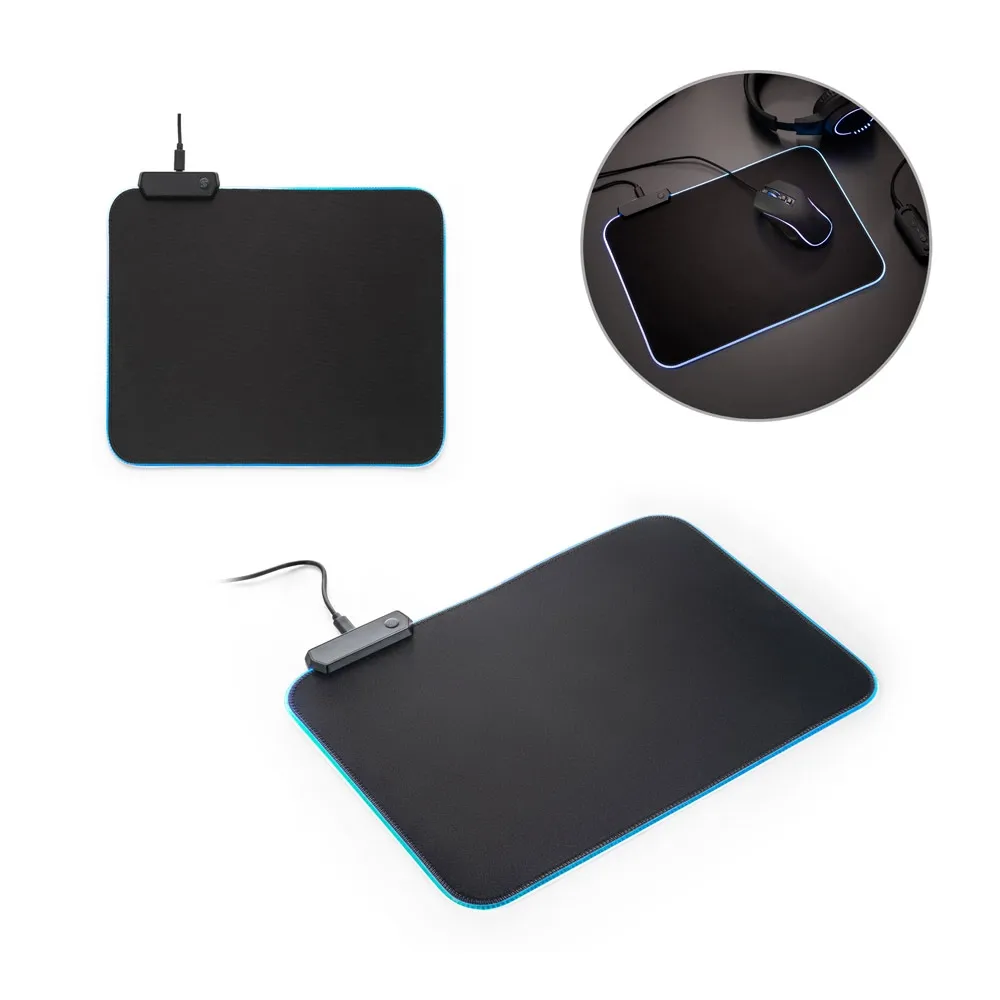 THORNE MOUSEPAD RGB. Tapete para jogos em poliéster com base antiderrapante em borracha-AST97134