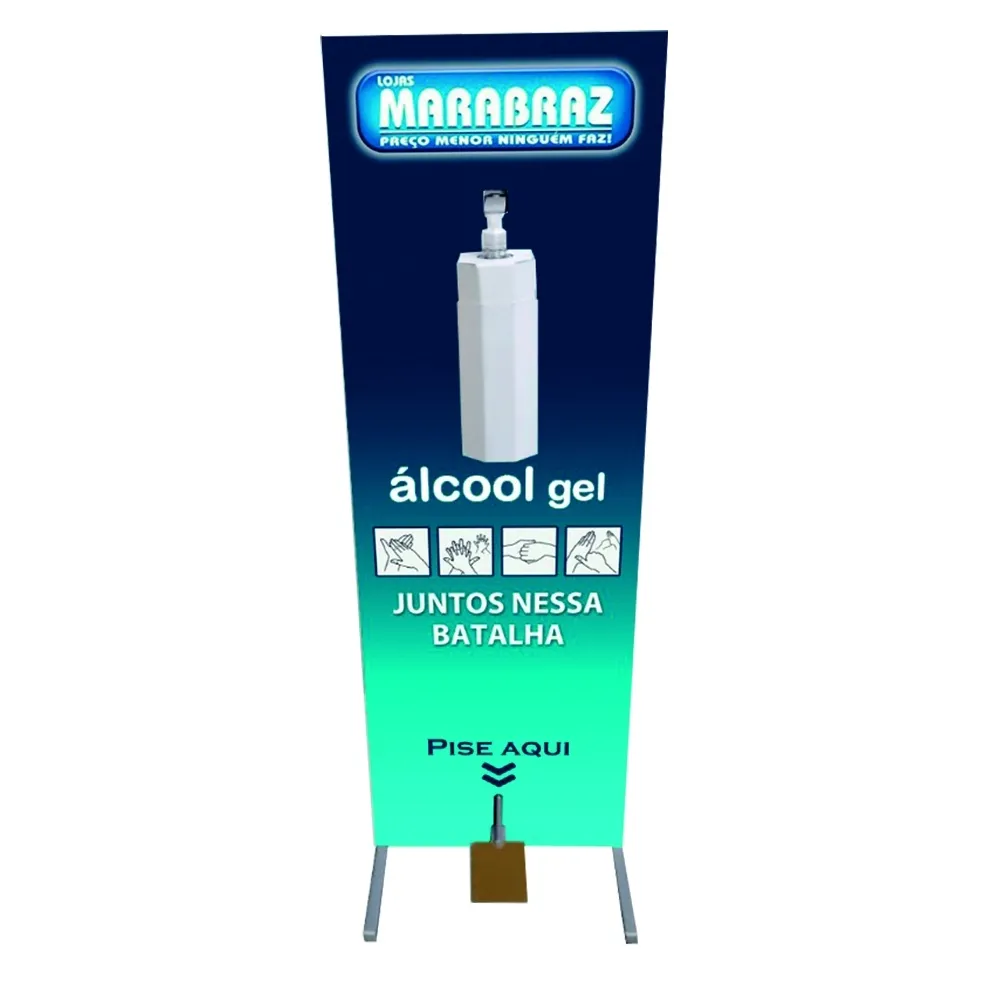 Totem Institucional de Álcool em Gel Higienizador Light -BC0001NB