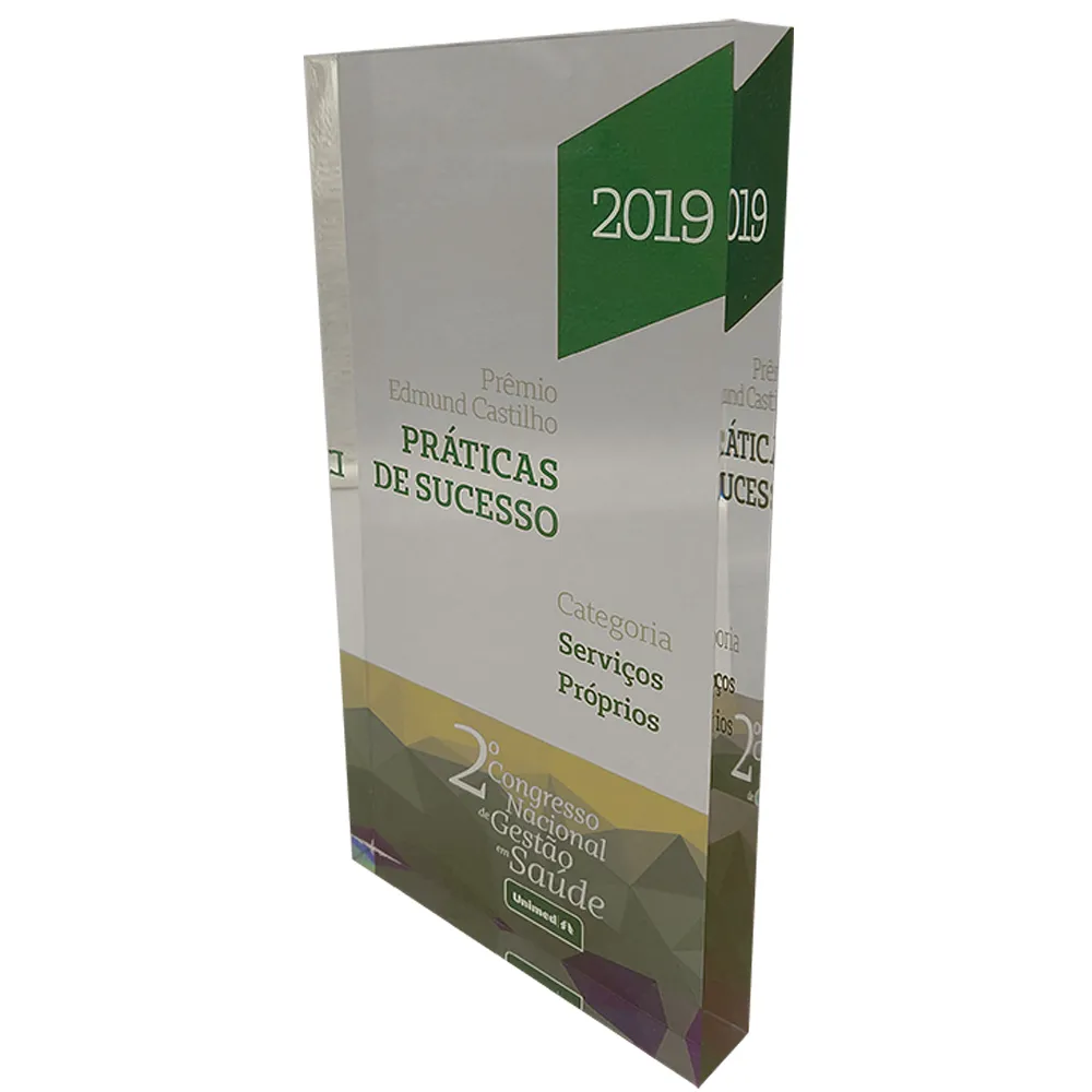 Troféu em acrílico
