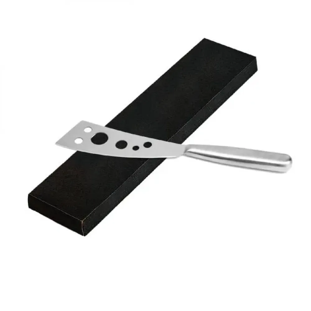 FACA EM AÇO INOX ESCOVADO TAMANHO 5  COM 6 FUROS-UD-00080