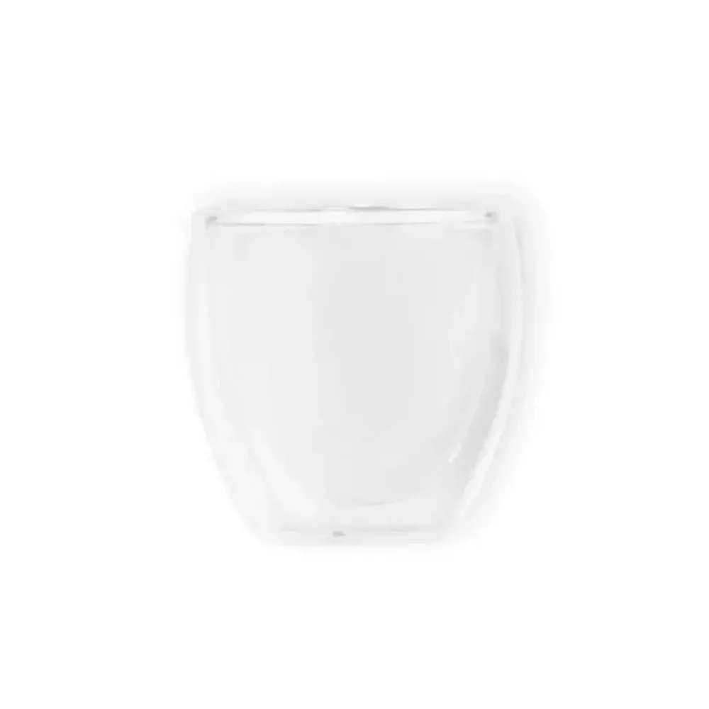 COPO EM VIDRO PAREDE DUPLA - 250 ML