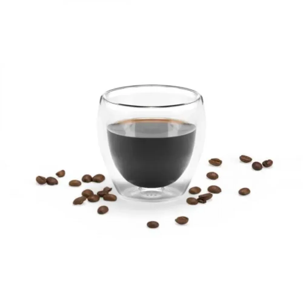 COPO EM VIDRO PAREDE DUPLA - 250 ML