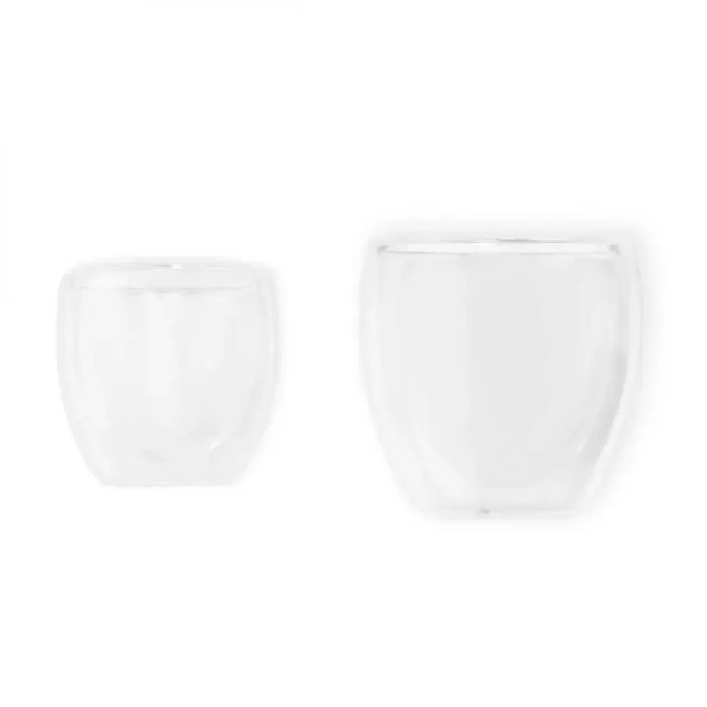 CONJ. DE COPOS COM PAREDE DUPLA - 2 PÇS