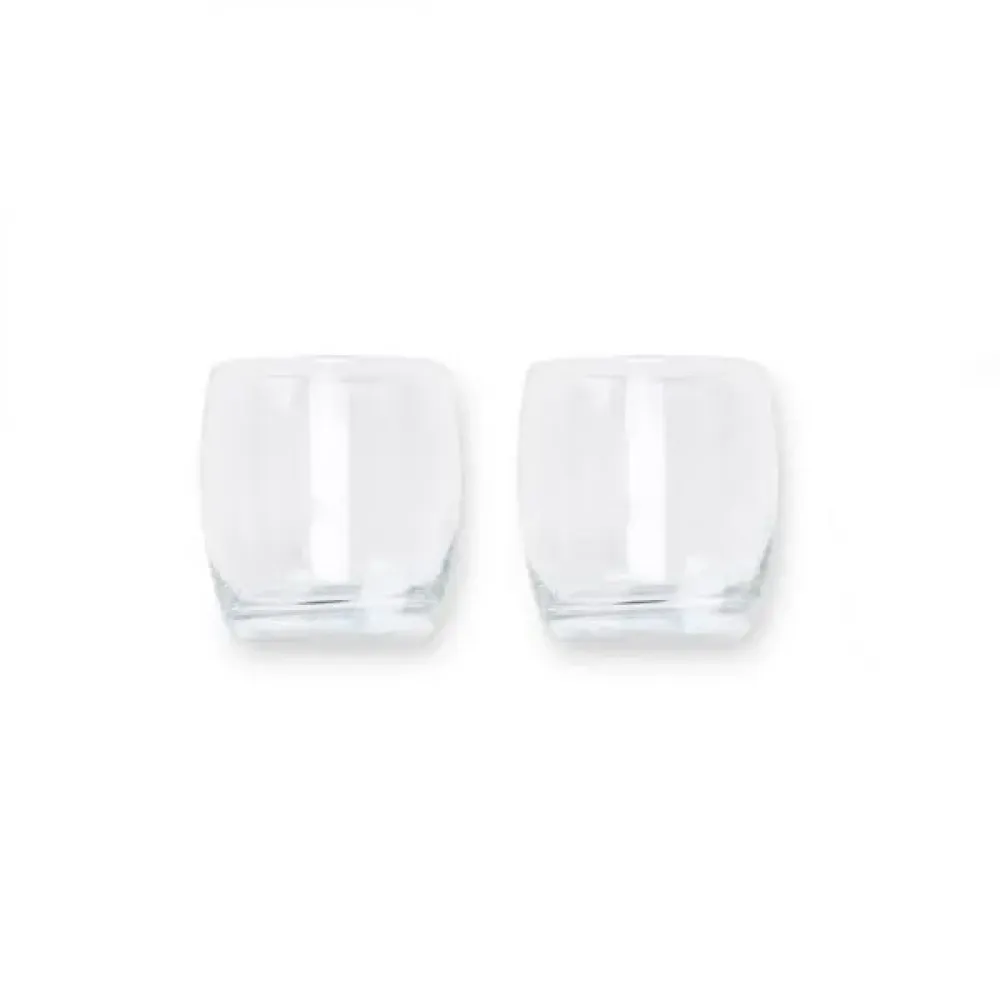 JOGO DE COPOS DE VIDRO P/ WHISKY 330 ML COM PORTA COPO - 4 PÇS - NÃO ACOMPANHA A GARRAFA