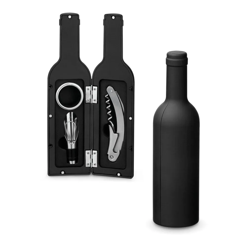 VINET. Conjunto para vinho em metal-94197