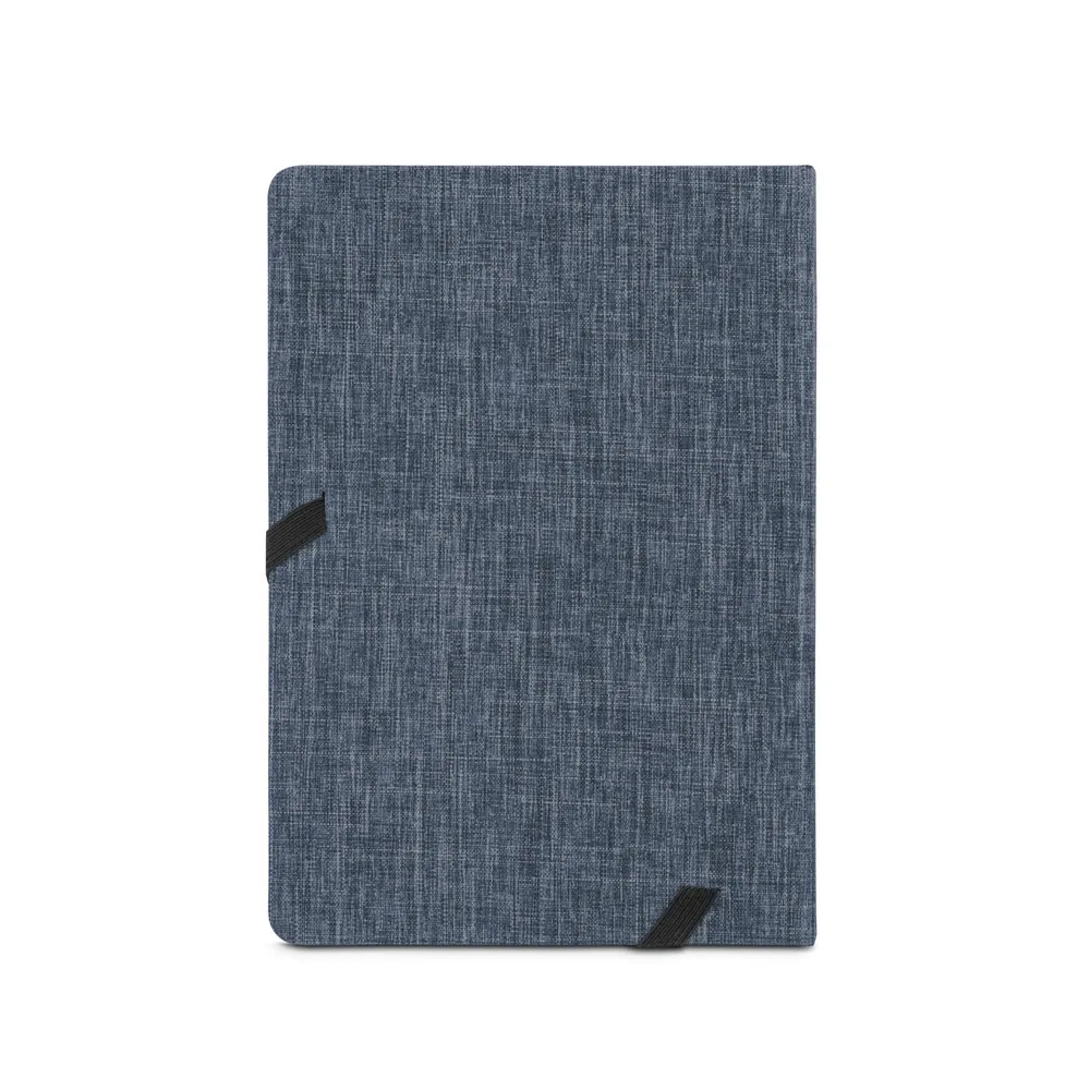 . Agenda A5 em 300D rPET AZUL MARINHO