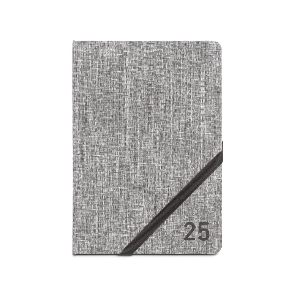 . Agenda A5 em 300D rPET CINZA ESCURO