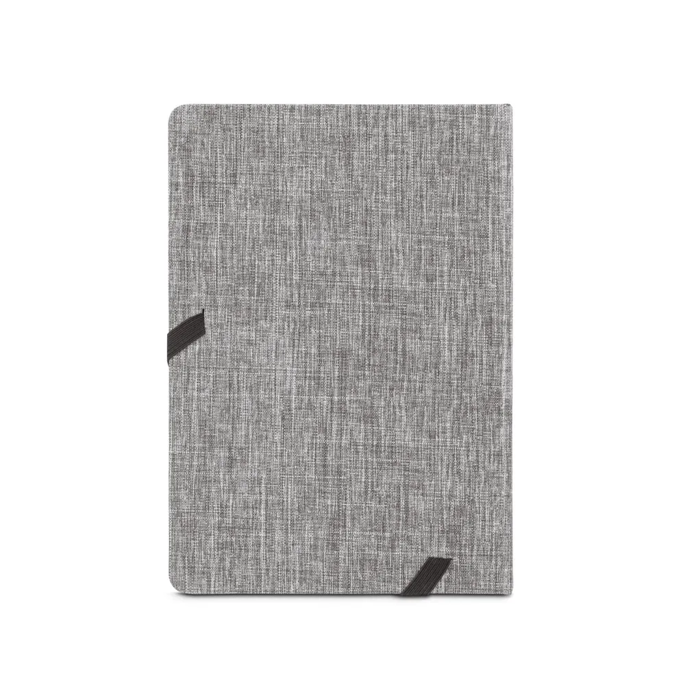 . Agenda A5 em 300D rPET CINZA ESCURO