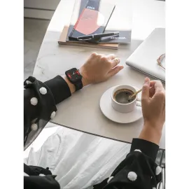 Miniatura de imagem do produto Relógio inteligente com tela IPS de 185 polegadas com bracelete em silicone