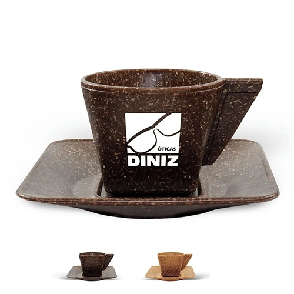 Xícara com pires green 50ml-BC0008BB