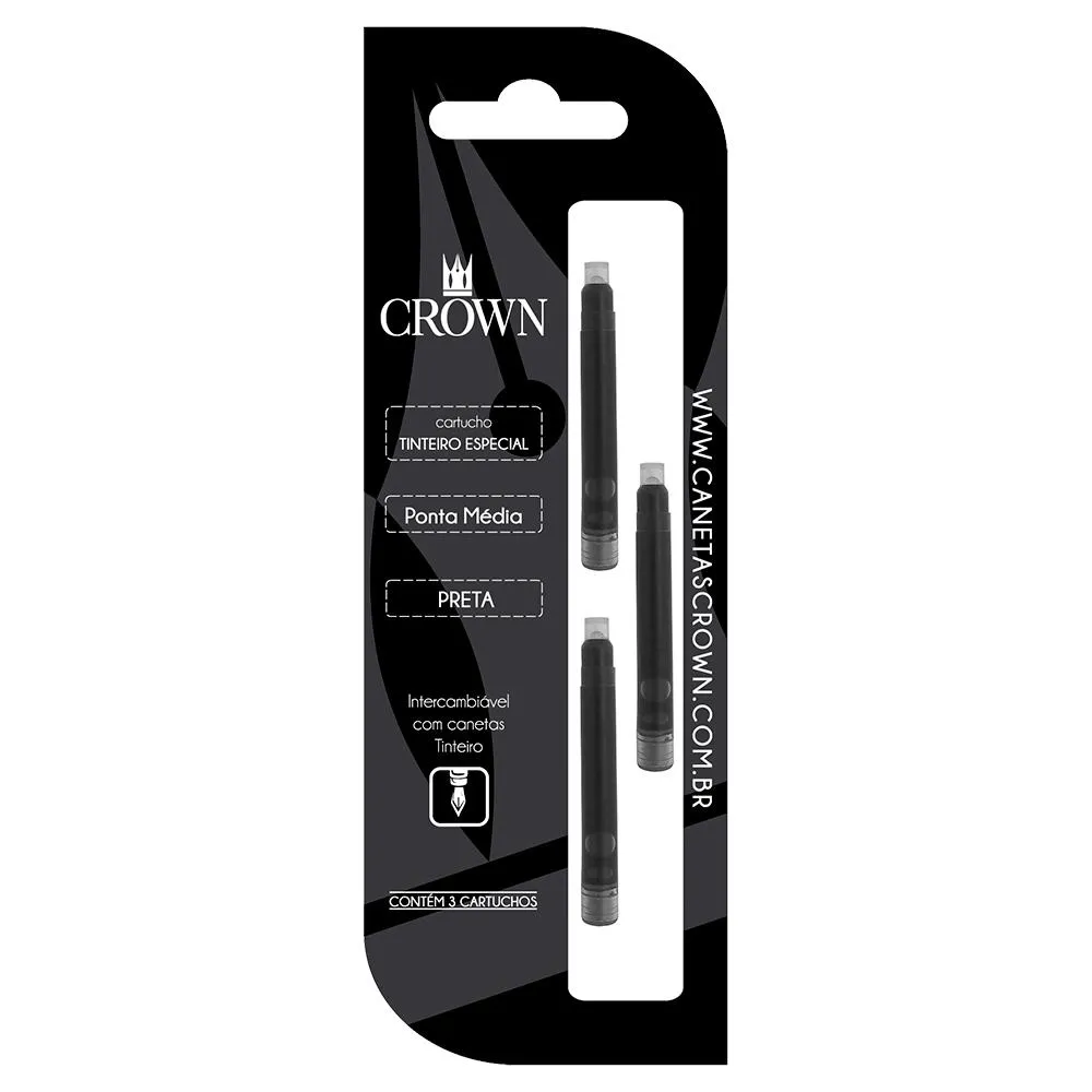 CARTUCHO TINT ESPECIAL - C/3 BLISTADO CROWN