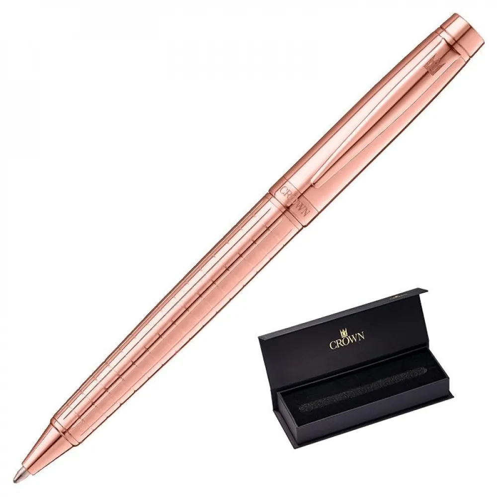 CANETA CROWN SAFIRA ESF OURO ROSA-DI12001