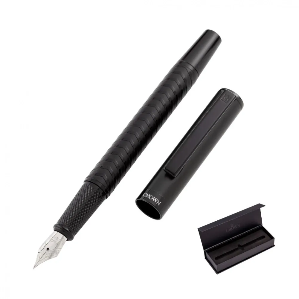 CANETA CROWN BLACK VITTON TINT PRETA- KIT-DI30005KT