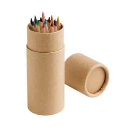 Miniatura de imagem do produto CRICKET. Caixa cilíndrica em cartão com 12 lápis de cor