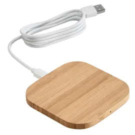 Miniatura de imagem do produto ECOPOWER. Carregador wireless em bambu 15W