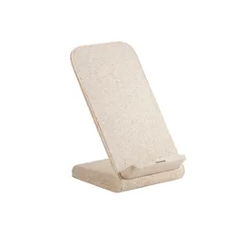 Miniatura de imagem do produto MAXWELL. Suporte para celular com carregador wireless em fibra de palha de trigo e ABS
