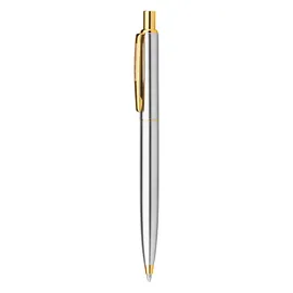 Miniatura de imagem do produto SILVERIO. Esferográfica em metal com corpo brilhante e clipe