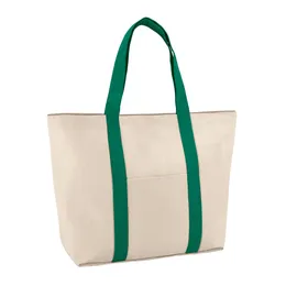 Miniatura de imagem do produto VILLE. Sacola 100% algodão canvas (280 g/m²) com bolso frontal e bolso interior