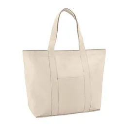 Miniatura de imagem do produto VILLE. Sacola 100% algodão canvas (280 g/m²) com bolso frontal e bolso interior