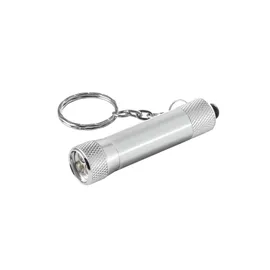 Miniatura de imagem do produto LERGAN. Chaveiro em alumínio com lanterna de 3 luzes LEDs