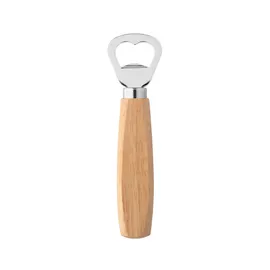 Miniatura de imagem do produto HOLZ. Abridor de garrafas em metal com cabo em madeira