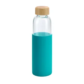 Miniatura de imagem do produto DAKAR. Squeeze em vidro borossilicato e bambu 600 mL