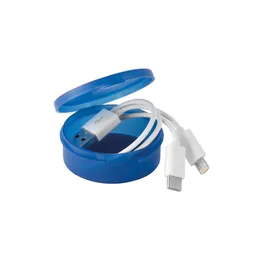 Miniatura de imagem do produto EMMY. Cabo USB com conector 3 em 1 em ABS e PVC