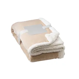 Miniatura de imagem do produto HEIDEN. Manta reversível em tecido polar (190 g/m²) acetinado com forro sherpa (225 g/m²),