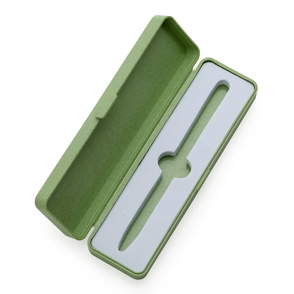 Kit caneta com estojo fibra de bambu mod. ES-011