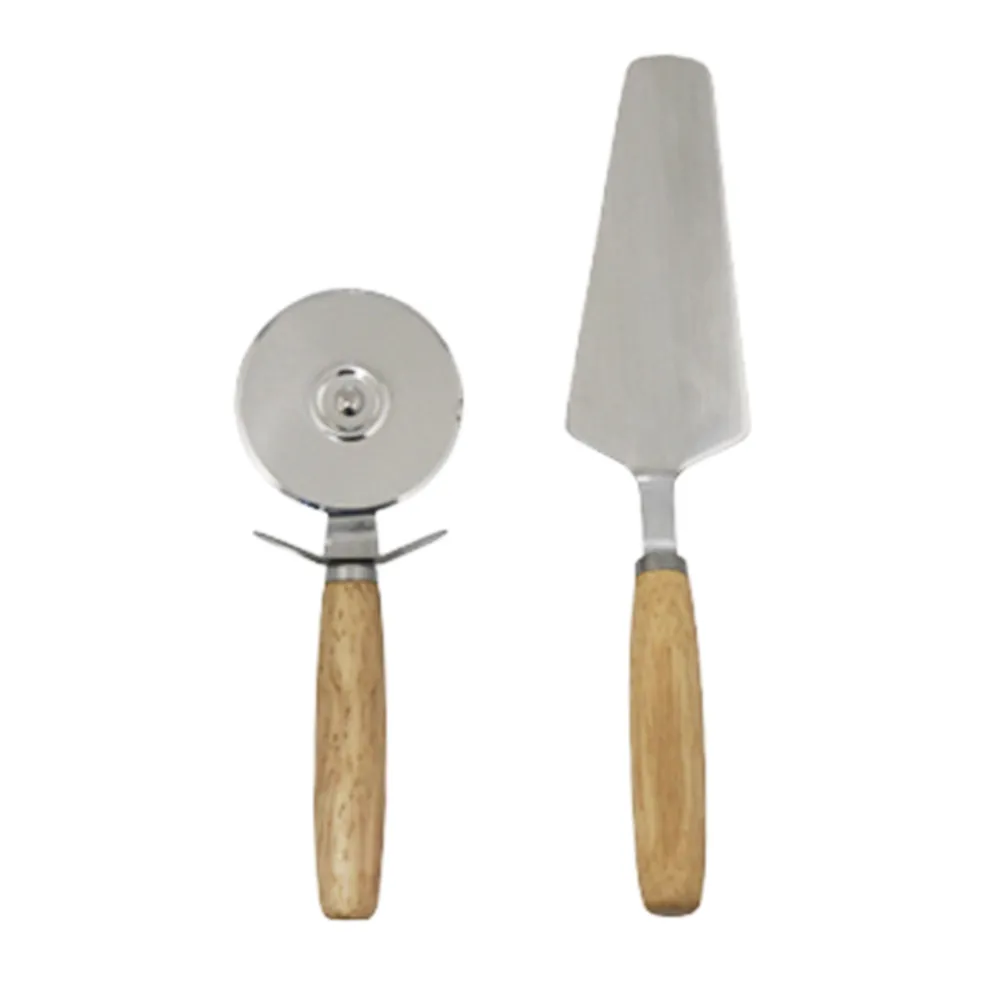 #kit pizza com 2 peças e tábua em madeira