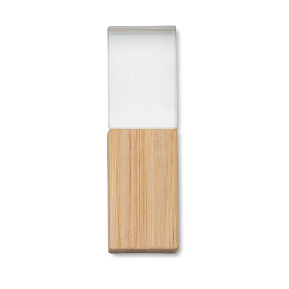 Pen Drive Cristal com Bambu 32 GB