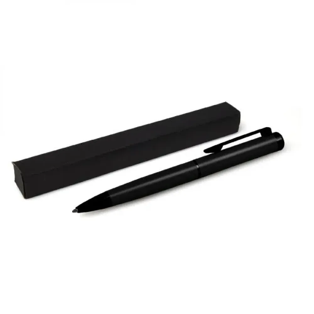 CANETA ESFEROGRÁFICA EM ALUMÍNIO - PRETA-CE-88001