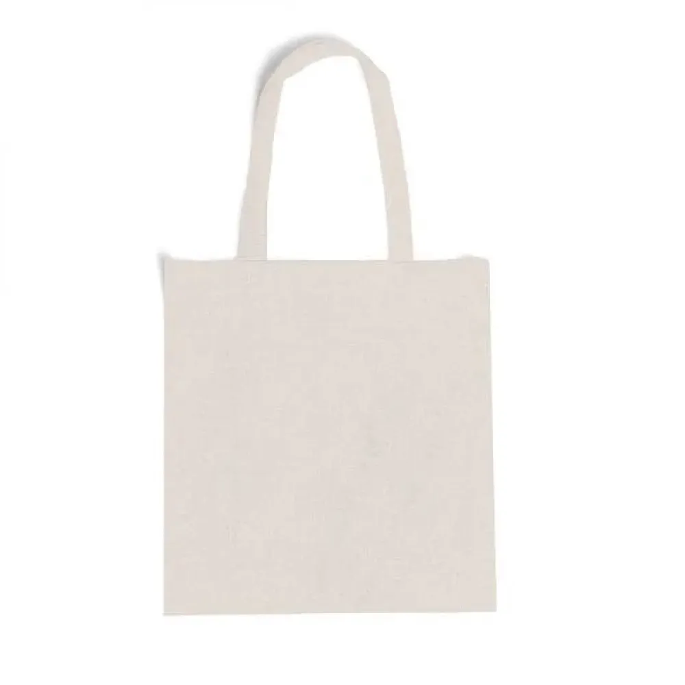 SACOLA / ECOBAG EM ALGODÃO RECICLADO - NATURAL - 38X42CM