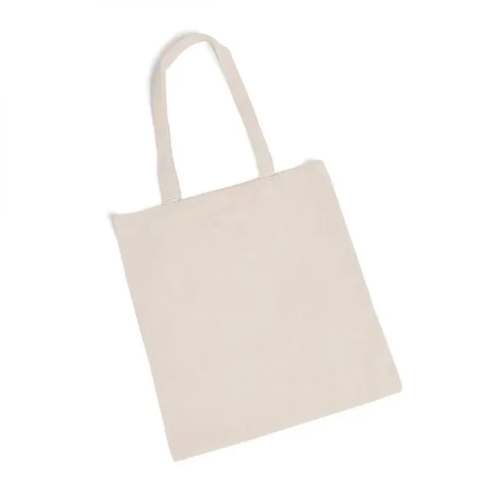 SACOLA / ECOBAG EM ALGODÃO RECICLADO - NATURAL - 38X42CM