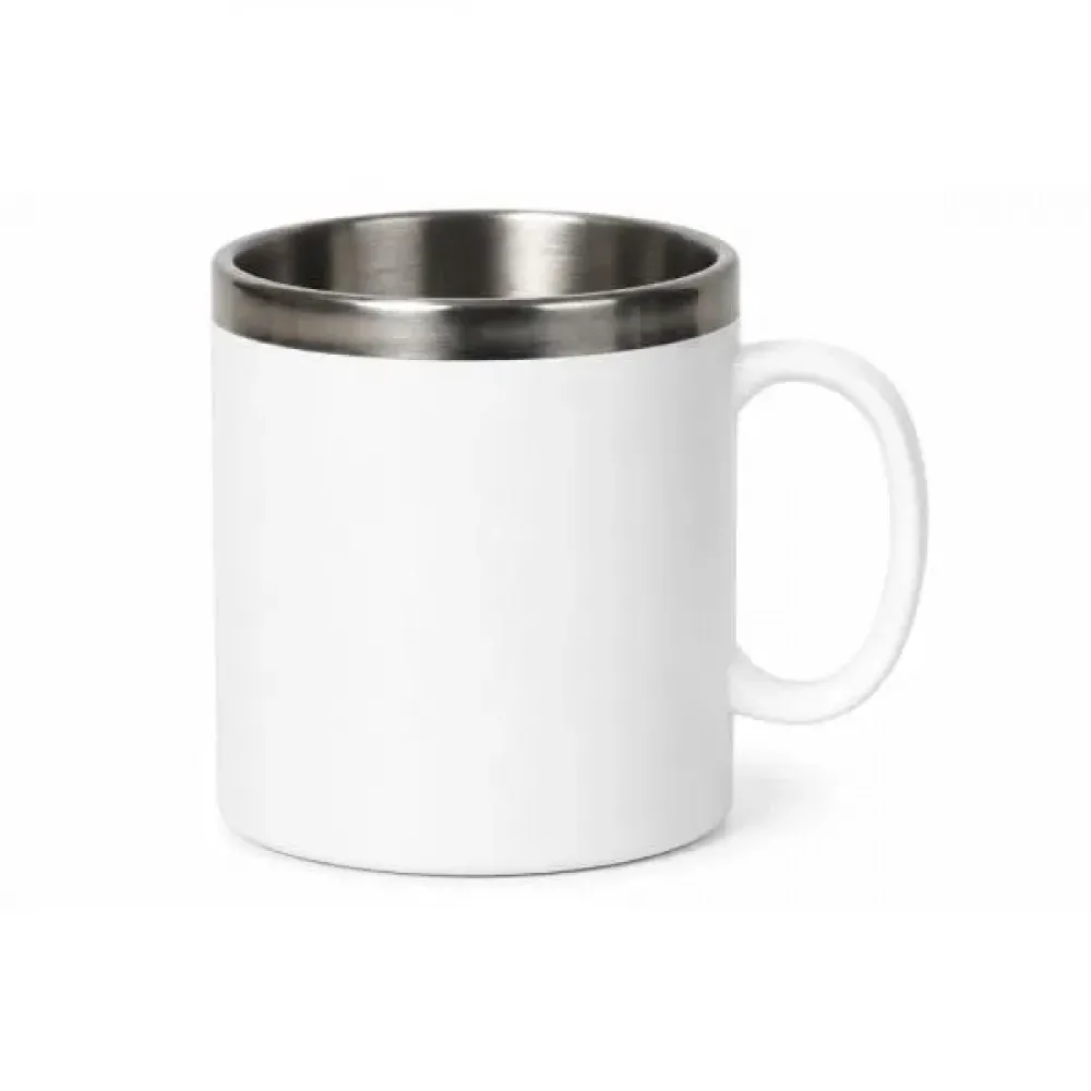 CANECA EM AÇO INOX/POLIESTIRENO - 300 ML