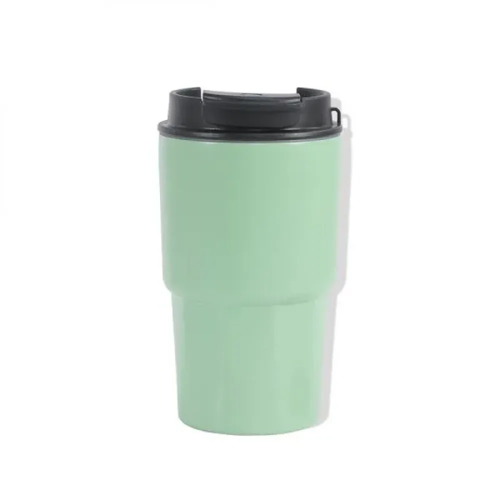 COPO TÉRMICO EM AÇO INOX - VERDE CLARO - 450 ML