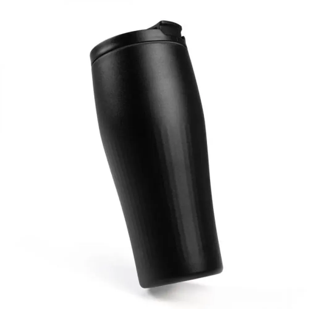 COPO DUPLA CAMADA EM ALUMÍNIO RECICLADO  - PRETO - 500 ML