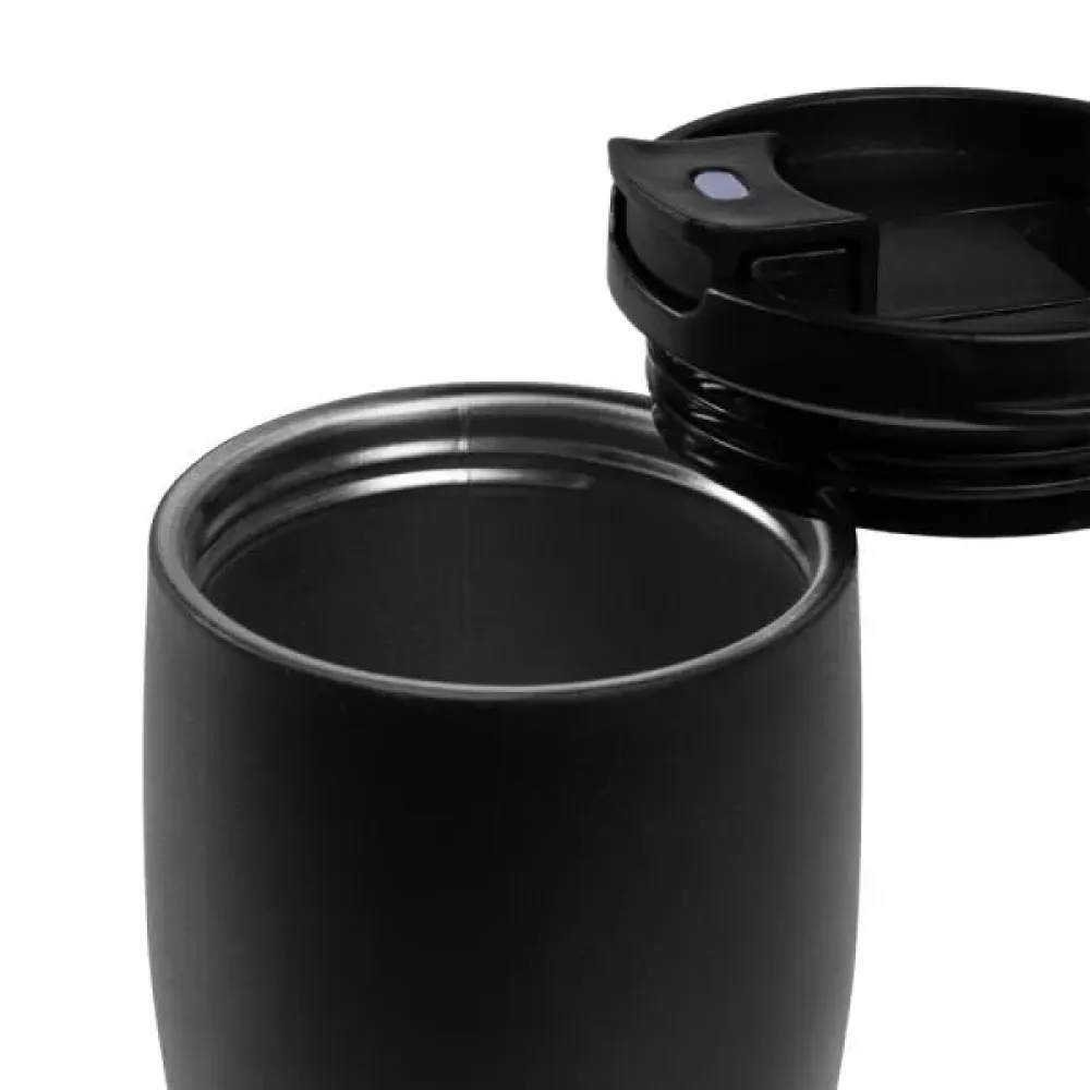 COPO DUPLA CAMADA EM ALUMÍNIO RECICLADO  - PRETO - 500 ML