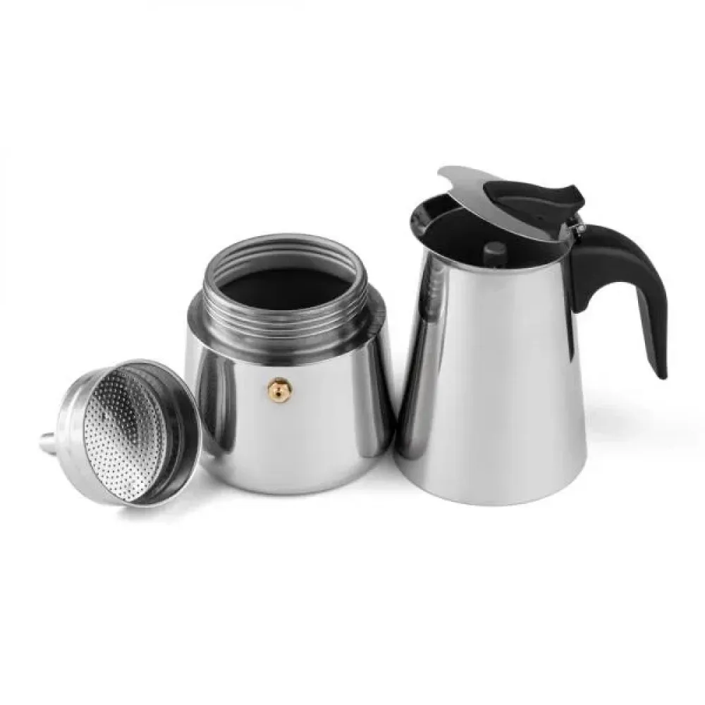 CAFETEIRA ITALIANA EM AÇO INOX - 350 ML