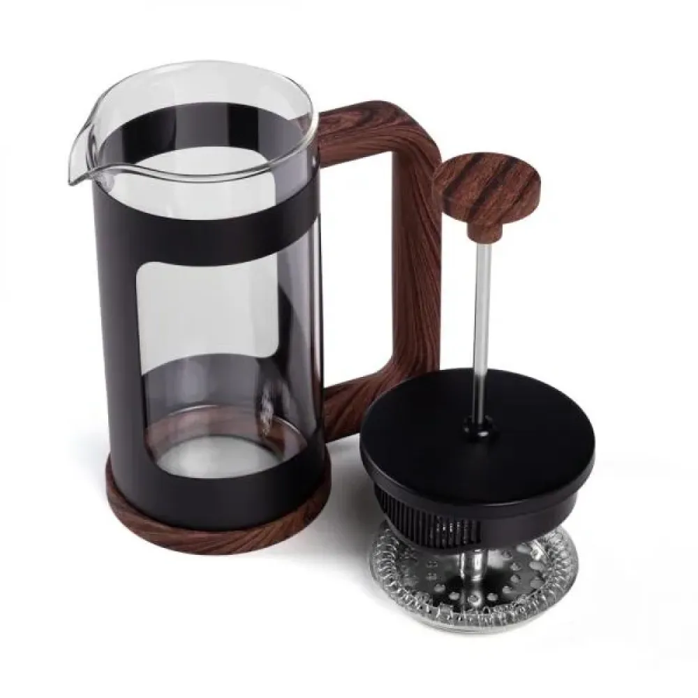 CAFETEIRA PRENSA FRANCESA EM VIDRO / AÇO INOX - 350ML
