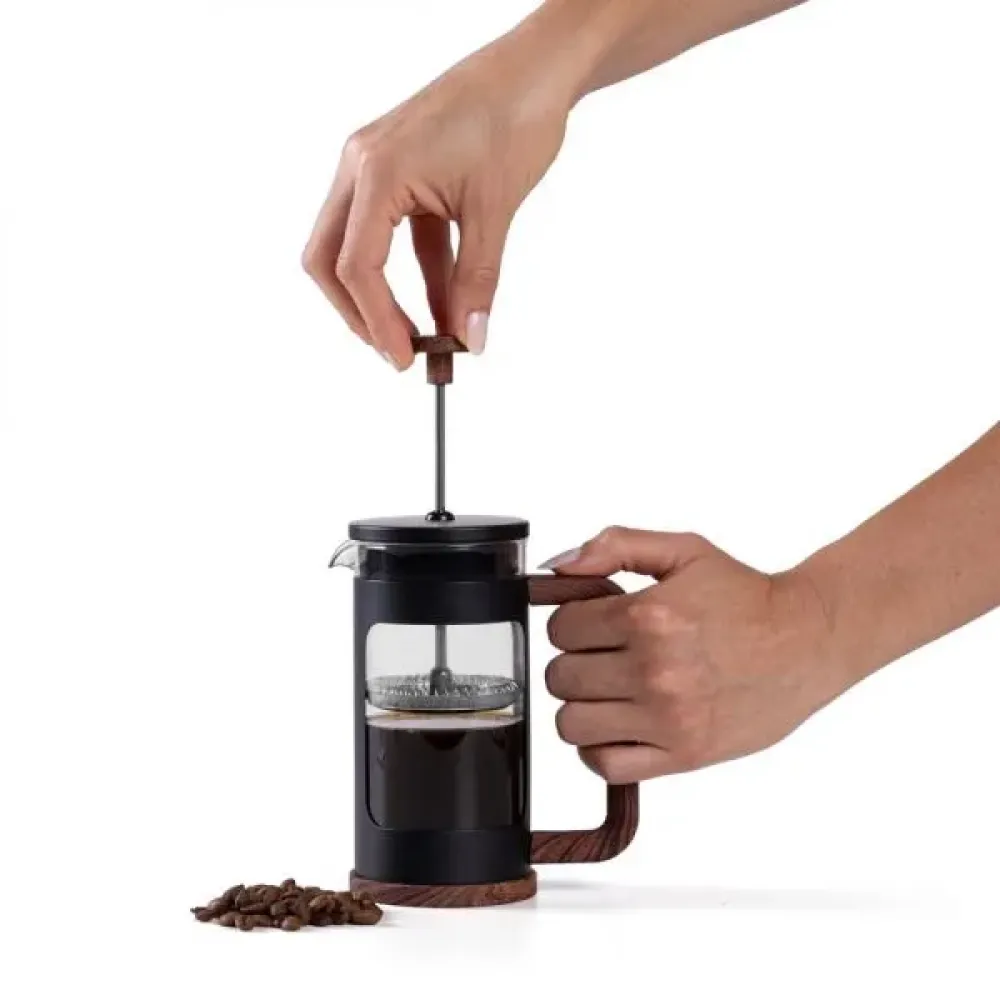 CAFETEIRA PRENSA FRANCESA EM VIDRO / AÇO INOX - 350ML