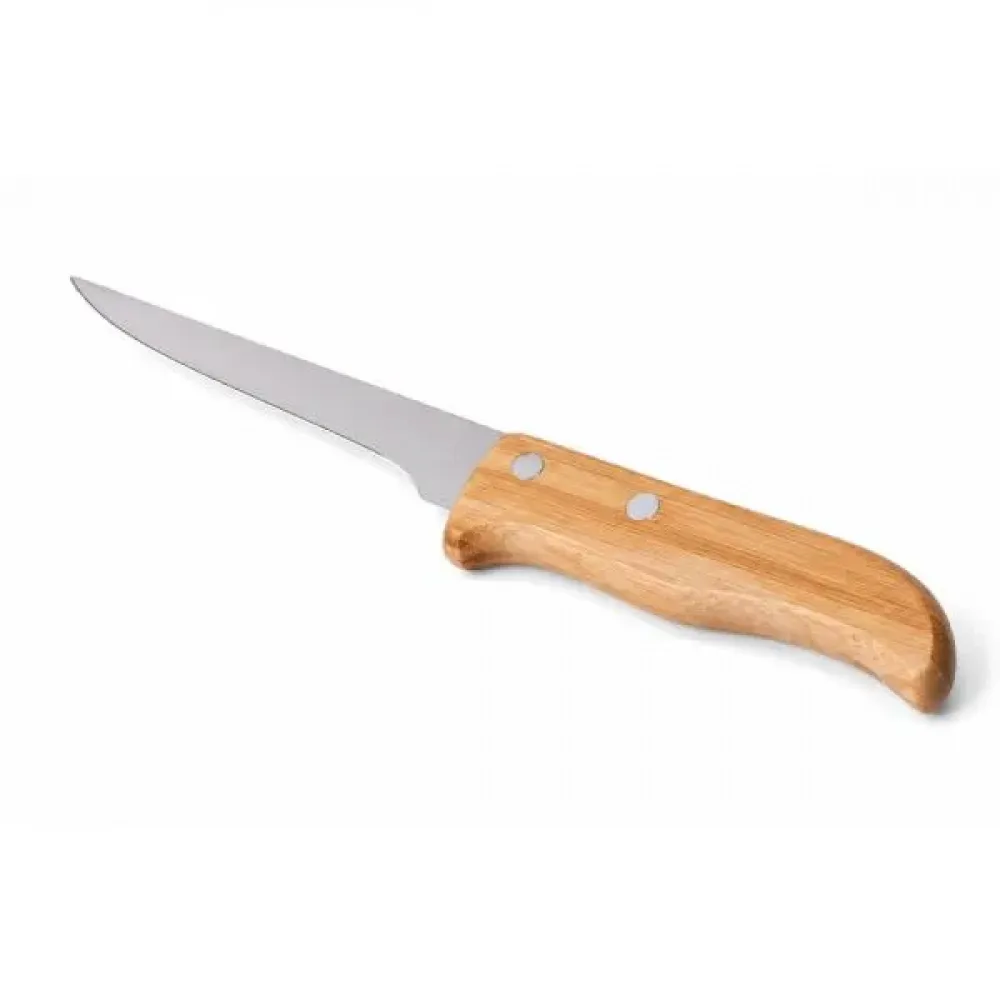 CONJUNTO DE FACAS EM MADEIRA / INOX - 3 PÇS