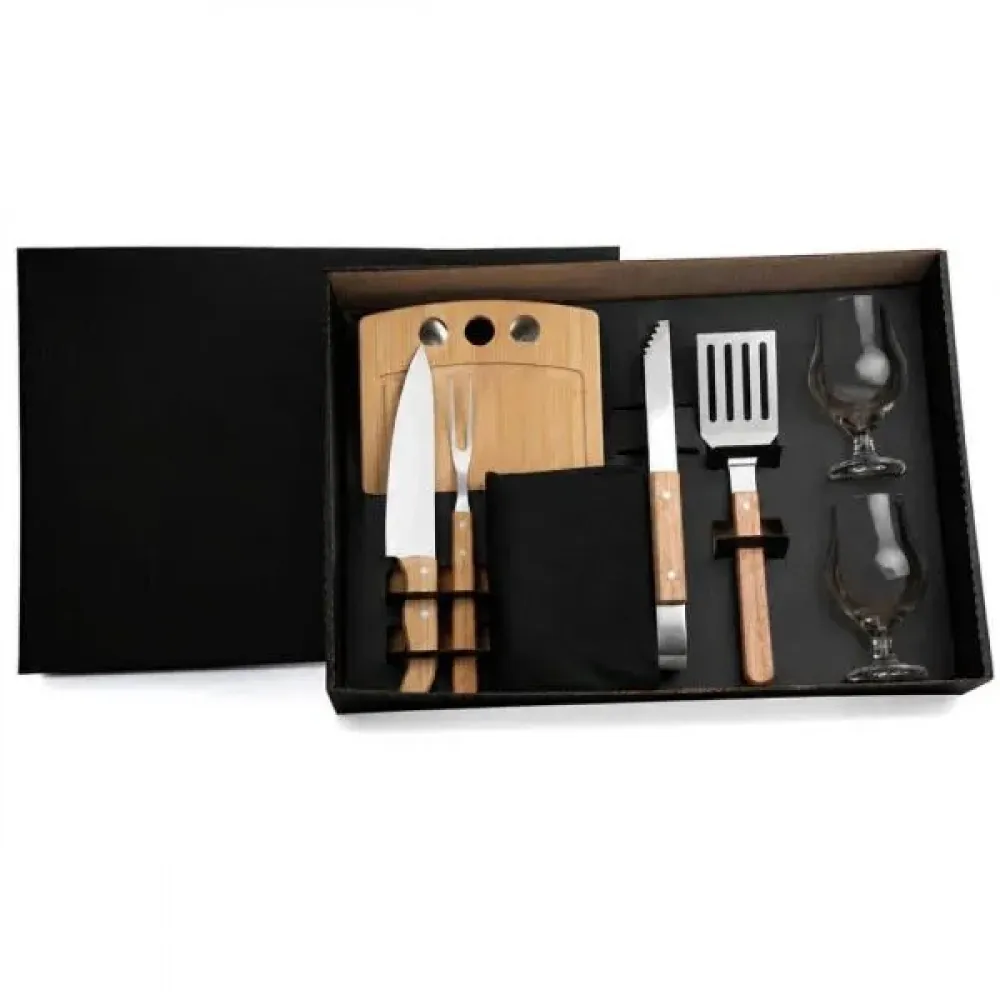 KIT PARA CHURRASCO / HAMBÚRGUER / CERVEJA - 10 PÇS