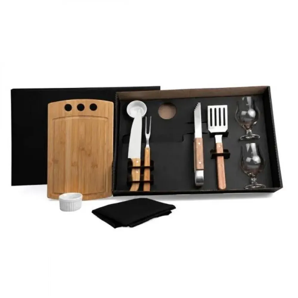 KIT PARA CHURRASCO / HAMBÚRGUER / CERVEJA - 10 PÇS