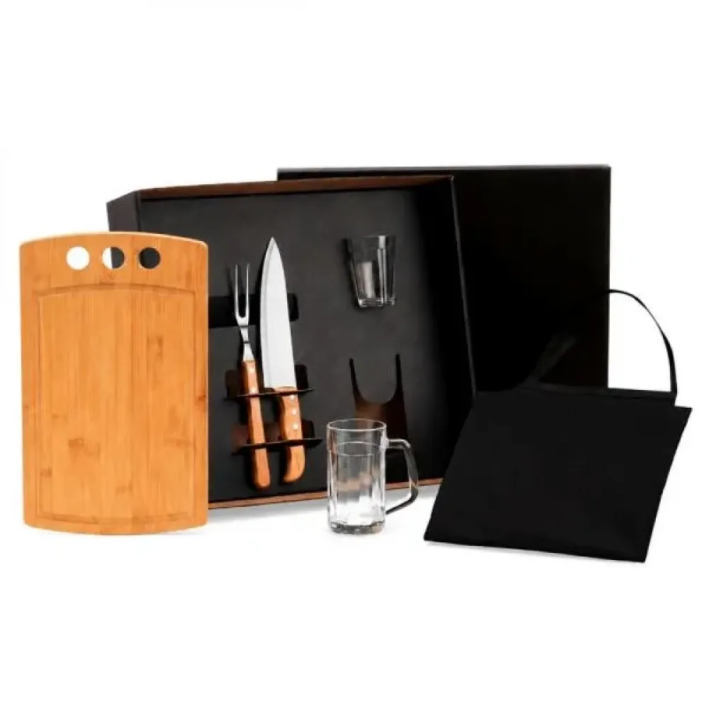 KIT PARA CHURRASCO E CERVEJA - 6 PÇS