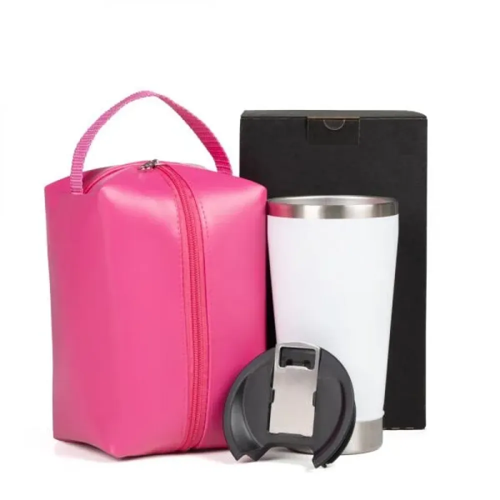 KIT NECESSAIRE E COPO TÉRMICO - 2 PÇS